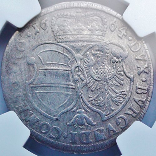 1664 באולם האוסטריה אוסטריה 15 מטבע הכסף Kreuzer 15 Kreuzer VF30 NGC