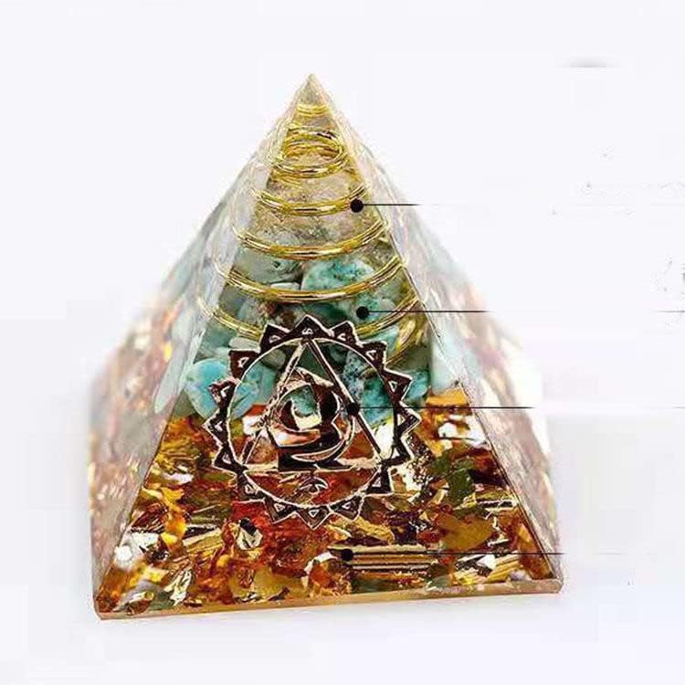 פירמידה של Sharvgun Orgone להגנה אלקטרונית-פירמידות אורגוניט מדיטציה Crystal Chakra האפוטרופוס