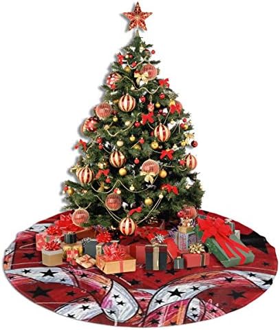 חצאית עץ חג המולד של חג המולד של Lveshop כוכבי חג המולד עגול יוקרה עגול מקורה מחצלת חוץ כפרי קישוטי חג חג המולד