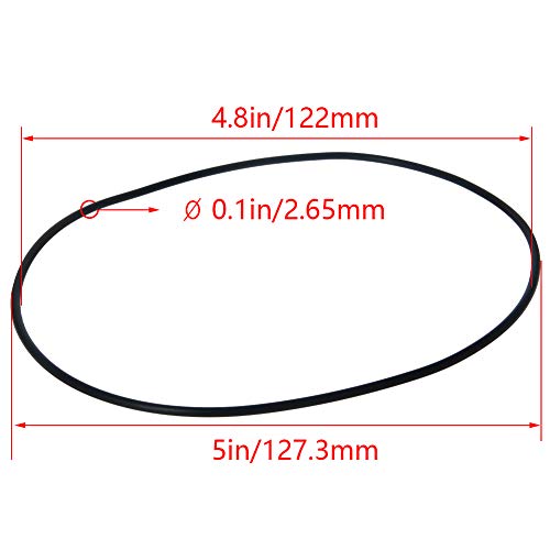 Othmro 1 pcs ניטריל גומי O-טבעות O, 2.65 ממ תיל DIA 127 ממ OD איטום מטרי ניטריל NBR מכבשי גומי לאיטום