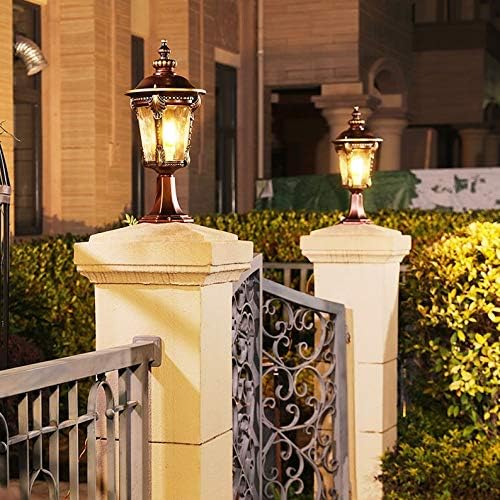 מנורה חיצונית של Czdyuf קיר פנסי פנסים בסגנון פסטורלי מנורה מנורה מרפסת פנס פנס קיר מנורת עמידה מנורת מדשאה