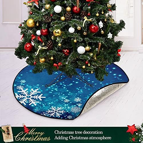 פתיתי שלג חג המולד שנה טובה עץ חג המולד מחצלת עץ עמיד למים עמד