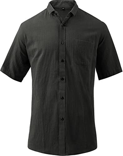 חולצה הוואי לגברים, כפתור שרוול קצר מסוגנן מזדמן חולצות חוף טרופי חוף פלואלי חולצות קיץ