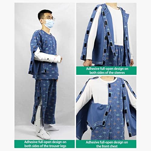 בגדי עבור נכות ניתוח, מלא פתוח מטופל טיפול בגדים, קל ללבוש ולהמריא,הלבשה אדפטיבית עבור חולים