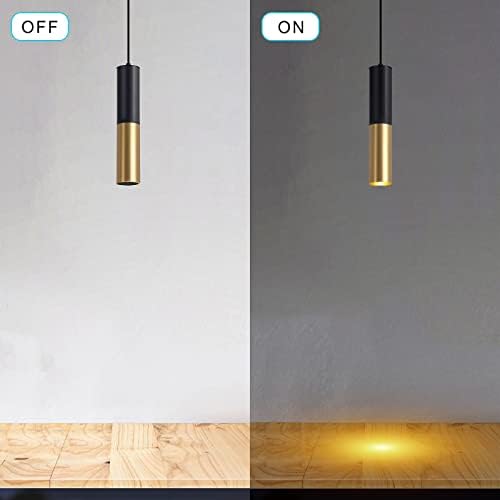 מודרני מיני תליון אור סט של 3, מתכת זהב שחור תליון תאורה קבועה עם הוביל הנורה תקרת תליית אור עבור מטבח אי