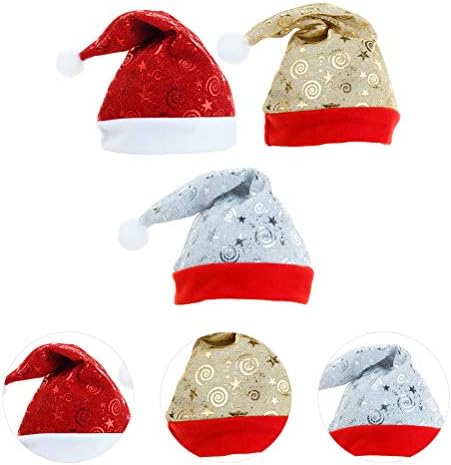3 יחידות יצירתי חג המולד כיסוי ראש מקסים סנטה קלאוס כובע חג המולד מסיבת כובעי חג המולד ספקי
