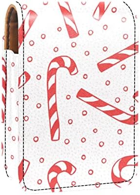 עור 3 שפתון מקרה חג המולד מטריית סוכריות דפוס קוסמטי איפור מחזיק
