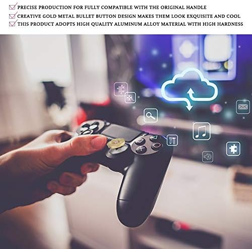 כפתורי כדורי ערכת Sixx Thumbstick Mod עבור PS4, Bullet Thumbstick, עבור חלקי החלפה לאחיזת הבקר פלייסטיישן