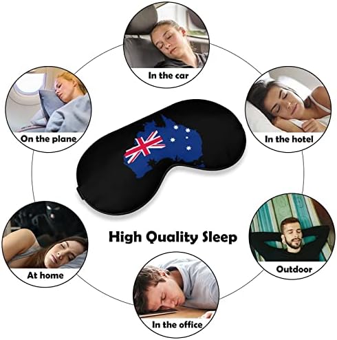 אוסטרליה דגל מסכת עיניים קלה מסכת שינה חוסמת עם רצועה מתכווננת לטיולים משמרת שינה