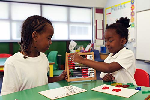 edxeducation abacus - בלמידה ביתית מניפולטיבית למתמטיקה מוקדמת - מסגרת ספירת שורות של 10 - לימד ספירה, תוספת