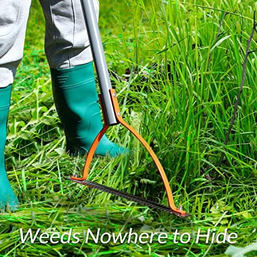 וולנסי עשב דשא חותך עם משונן פיפיות להב חד ידני דשא שוט עם 30 אינץ פלדת ידית לחתוך מגודל עשבים חיתוך יד כלי פלדה