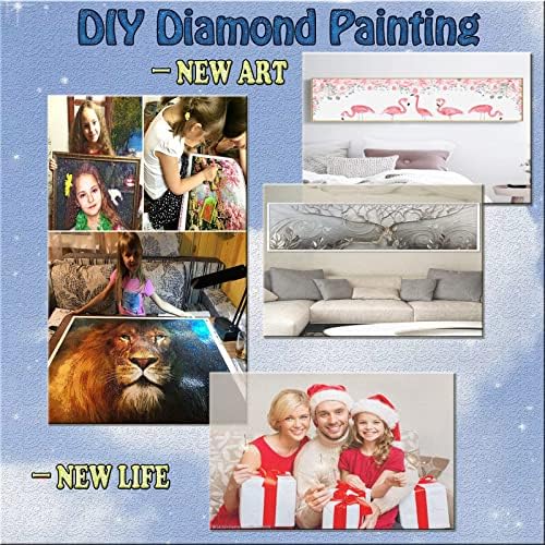 ערכות ציור יהלומים למבוגרים, Fall Diamond Art ילדים מתחילים DIY 5D צבע לפי מספרים, נקודות יהלום גדולות ומרגשות