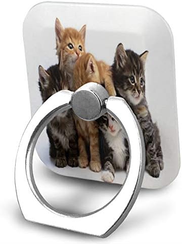 מחזיק טבעת קמפוס חתולים טבעת מחזיק טלפון נייד מתכוונן 360 מעלות מחזיק אחיזת אצבעות לאייפד, קינדל, טלפון