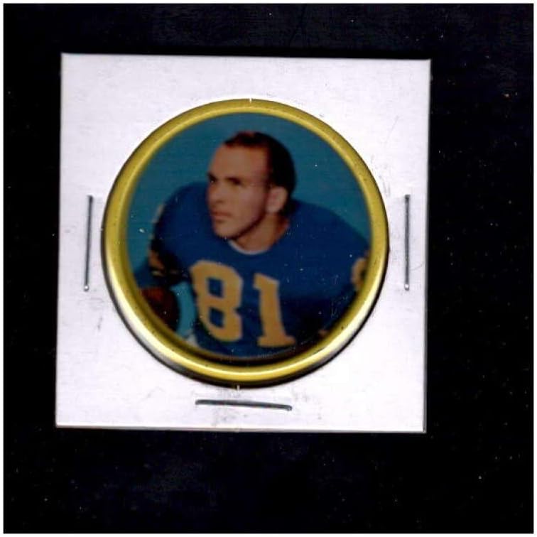 46 קרול דייל - 1962 מטבעות סלדה כרטיסי כדורגל מדורגים NM - NFL Photomints and Coins