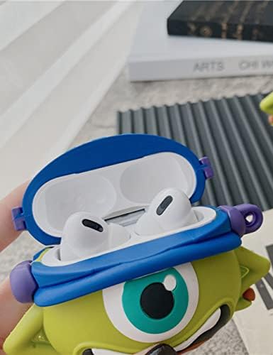 מארז קריקטורה תואם ל- Apple AirPods Pro Case כיסוי סיליקון אטום הלם תלת מימד תלת מימד חמוד קוואי מגן מארז