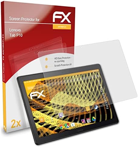 מגן מסך Atfolix התואם לסרט הגנת המסך של Lenovo Tab P10, סרט מגן אנטי-רפלקטיבי וסופג זעזוע FX
