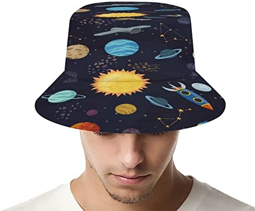 מערכת סולארית כוכבי לכת וכוכבים כובע דלי אופנה דייג טיולים כובע אריזת קיץ חוף כובעי ספארי כובעים