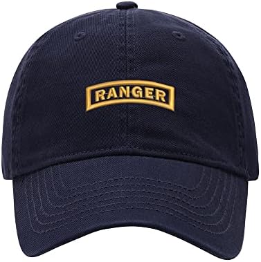 8502-כובע בייסבול גברים צבא ריינג ' ר רקום כותנה שטופה כובע בייסבול כובע אבא