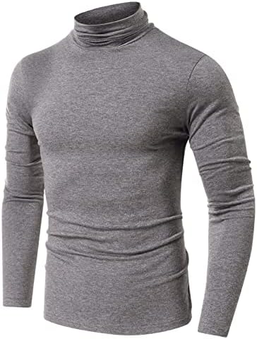 חולצת גולף בכושר דק של גברים מזדמנים חולצה למתוח סוודר שרוול ארוך אופנה