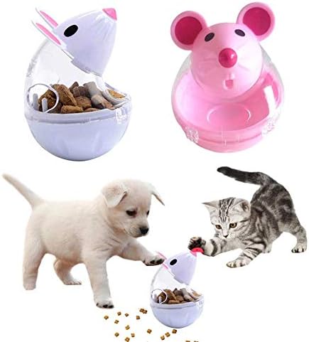 חיות מחמד חתול חתלתול עכבר צורת לטפל מחזיק מזון אחסון מתקן ללעוס לשחק צעצוע ורוד ויצירתי