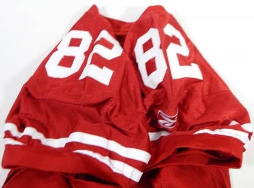 2011 סן פרנסיסקו 49ers Nate Byham 82 משחק נעשה שימוש ב- Red Jersey 46 DP28492 - משחק NFL לא חתום
