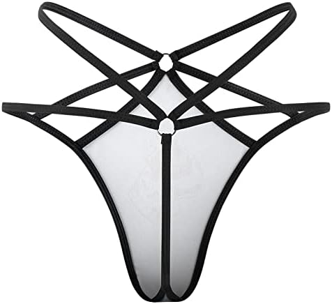 בולדוג צרפתי מקועקע נשים סקסיות מיתרי G-מיתרים נמוכים תחתונים תחתונים תחתונים תחתונים נמוכים T-Back