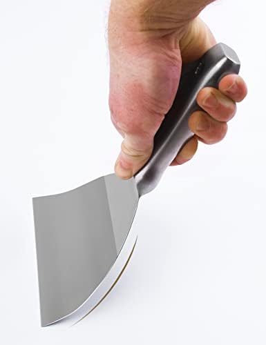 רולינגוג 6 אינץ 'סכין משותפת - 420 נירוסטה מראה חתיכה אחת להב מלוטש להדי גירוד, הקלטה