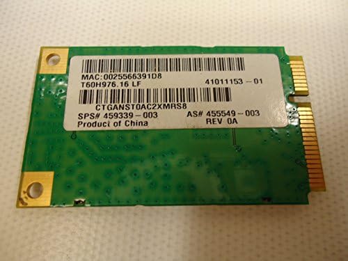 HP Pavilion DV6325US PCI Mini Wireless Card 459339-003