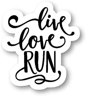 Live Love Run Stage מדבקות הצעות מחיר מעוררות השראה - 3 חבילה - סט של מדבקות מחשב נייד 2.5,