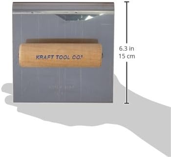 כלי קראפט CF175 6 x6 1/2 R 5/8 L SS מלט סדר עם ידית עץ