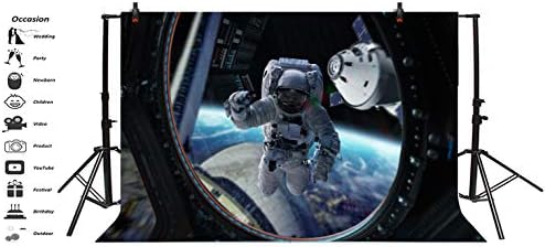 5 על 3 רגל אסטרונאוט עבודה רקע פלנטריום באנר חלל תחנת יקום לחקור הסעות חללית אסטרואיד נסיעות