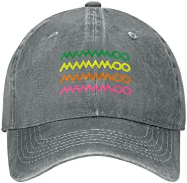 KPOP MAMAMOO Trucker HAT גברים נשים כובע כובע במצוקה ג'ינס וינטג 'שטוף שחור