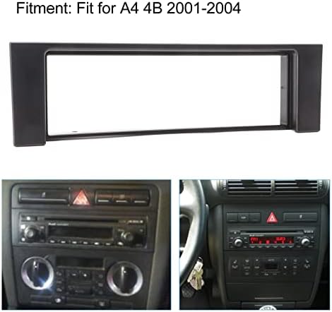 AKOZON 1 DIN CAR ניווט לוח ניווט TRIM STEREO AUDIO FASCIA CD DVD קישוט ל- A4 4B 2001-2004