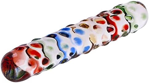 חרוזים צבעוניים של Wowlife זכוכית דילדו גביש תענוג שרביט תקע דילדוס אנאלי