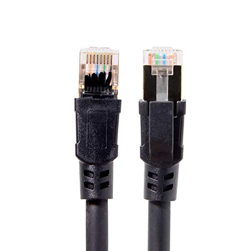 Cablecc rj45 Cat8 Ethernet רשת LAN כבל טלאי כבל 25/40 ג'יגה -ביט לשנייה למחשב נייד נתב 1 מ '