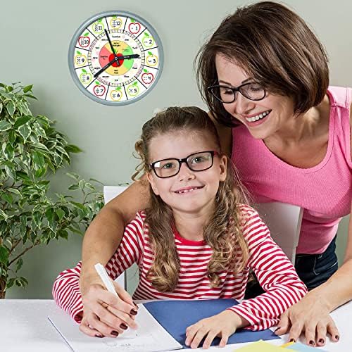 שעון קיר חינוכי - זמן תנועה שקט שעון הוראה לכיתות המורים וחדרי השינה של הילד