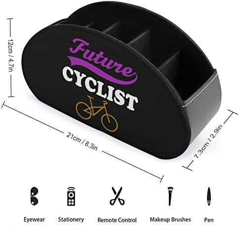 עתיד רוכב אופניים שלט רחוק מחזיק עור מפוצל טלוויזיה מרחוק ארגונית תיבת אחסון עם 5 תאים עבור בית,