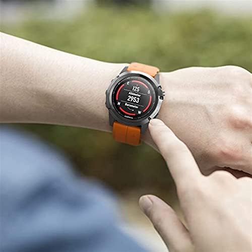 AXTI 26 22 ממ סיליקון שעון שעון עבור Garmin Fenix ​​6x 6Pro צפה מהיר מהיר מהיר