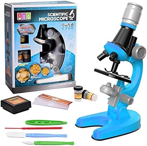 ילדים של מיקרוסקופ ערכת תלמיד מיקרוסקופ למתחילים מדע ערכת ילדים חינוכיים צעצועי מונטסורי תכונה צעצועי ילדים