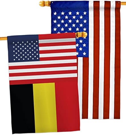 גביע העולם בלגיה ארהב דגל ידידות דגל דגל אמריקאי חבילת באנר מרפסת מרפסת דשא קישוטי חדר גינה חיצוני