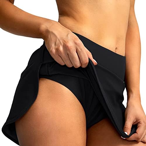 מכנסיים קצרים של נשים CFKLOPGG למכנסיים קצרים של לוח השחייה במותניים בקיץ לנשים בגדי ים בגדי ים עם מכנסיים