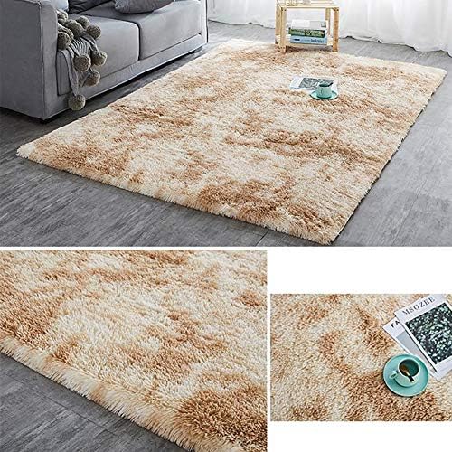 שטיח אזור פרווה של שאג רך, שטיח מטושטש אנטי-החלקה למשתלת פעימות חדר שינה חדר שינה סלון קטיפה מפוארת