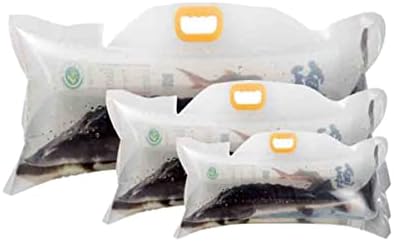 4pcspacking פירות ים x משלוח הובלת דגי פלסטיק חיה שקופה לשקיות חנות נשיאה חמצן נייד מילוי חמצן שקית סופרמרקט