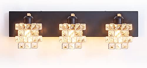 פלורים קריסטל יהירות אמבטיה אורות גופי מעל מראה 3 אורות דואר 36 מודרני כרום יהירות אור לאמבטיה קיר