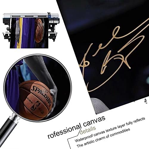 קובי בראיינט כדורסל אגדת ספורט אגדה כוכבת חתימה על פוסטר אמנות קיר קיר אמנות Unframe 12x18 אינץ