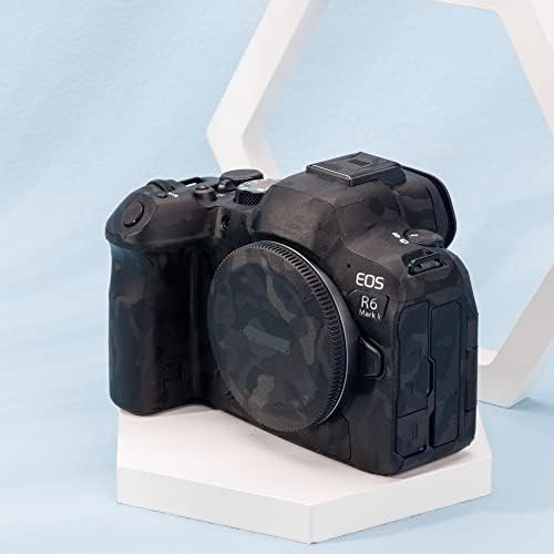 Kiorafoto EOS R6 Mark II עור ， נגד סקרטציה אנטי-לובשת מכסה מדבקה למגן למגן Canon EOS R6 Mark II הגנה