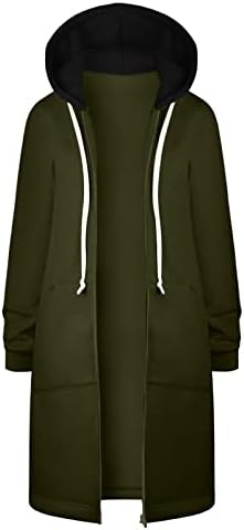 מעילי חורף של Cokuera לנשים אופנה נפילה רוכסן רוכסן מזדמן קרדיגן קרדיגן מרופד בלוק גוש סוודר שרוולים ארוכים ז'קט.