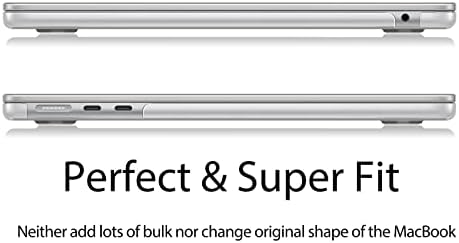 Ueswill תואם לשנת 2022 MacBook Air M2 13.6 אינץ 'דגם A2681, כיסוי מארז קשיח קריסטל מבריק עבור