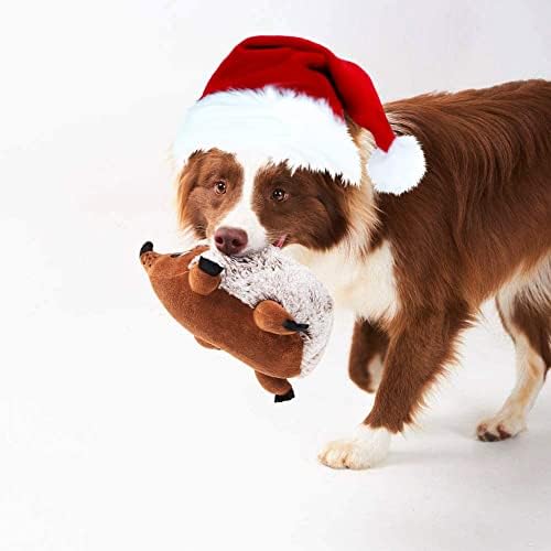 ג ' ואלף חורק כלב צעצוע קטיפה כלב ללעוס צעצוע עבור גור כלבים, אינטראקטיבי שאינו רעיל בקיעת שיניים