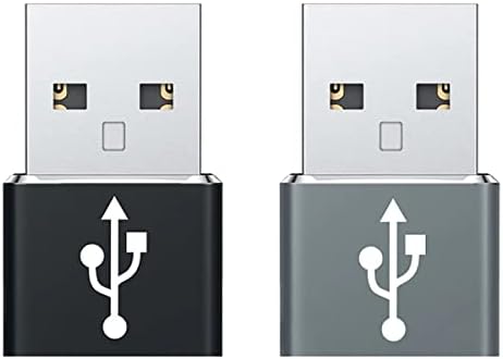 USB-C נקבה ל- USB מתאם מהיר זכר התואם למכשירי Samsung Galaxy SM-G975U למטען, סנכרון, מכשירי OTG כמו מקלדת,